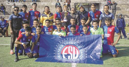 ESU beat NEROCA FC 1-0 to win Junior Boys Inter Club Football title