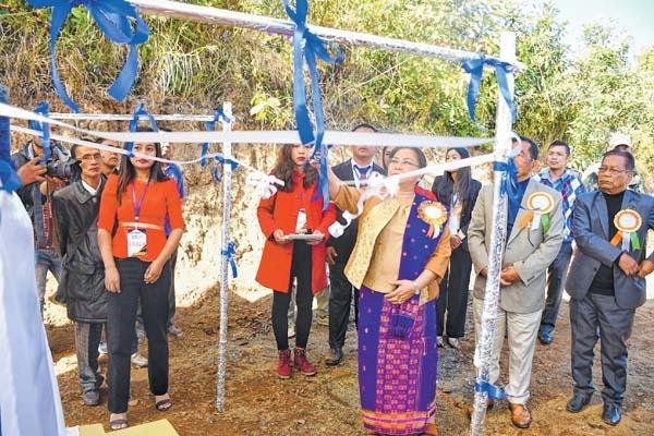 Social Welfare and Cooperation Minister Nemcha Kipgen inaugurated Hangmi Vengnom in Kangpokpi District 