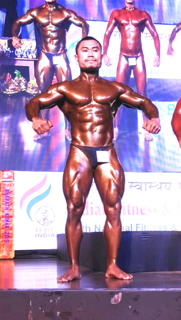 Warren Khumukcham gets Bharath Kishore title at 67th National fitness and bodybuilding championship 2019
