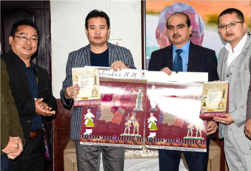 Minister Biswajit releases theme based MEETAC Wall and Desk Calendar