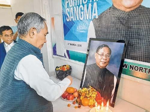 NPP State unit pays tribute to PA Sangma