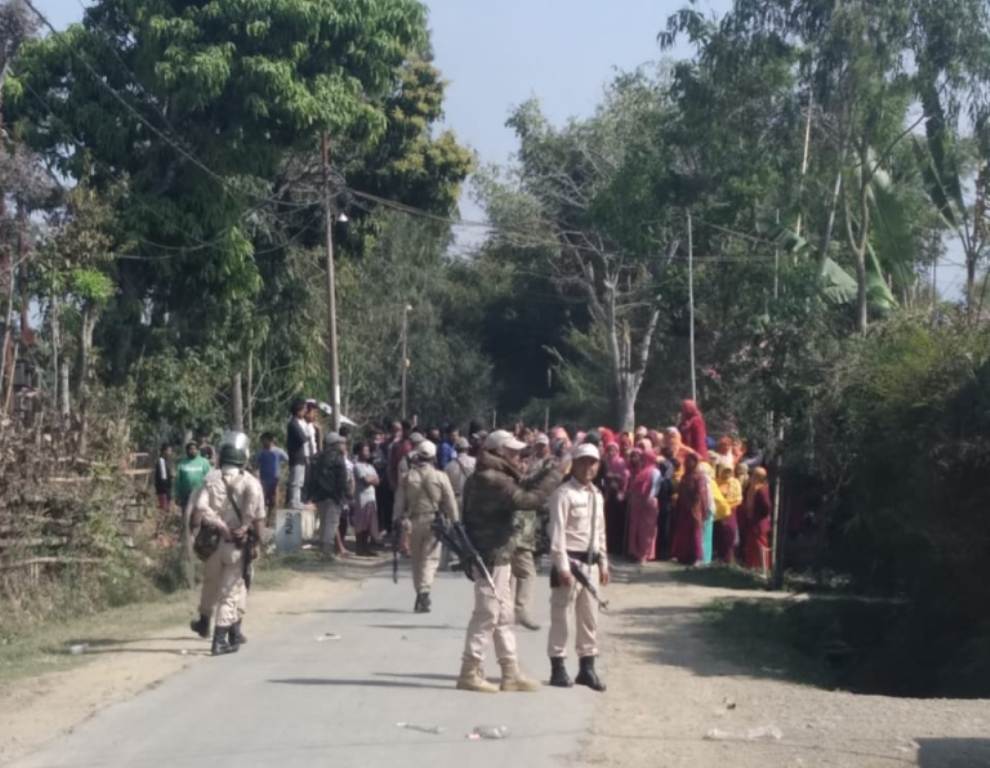 Tension erupts after man died in scuffle at Thoubal district