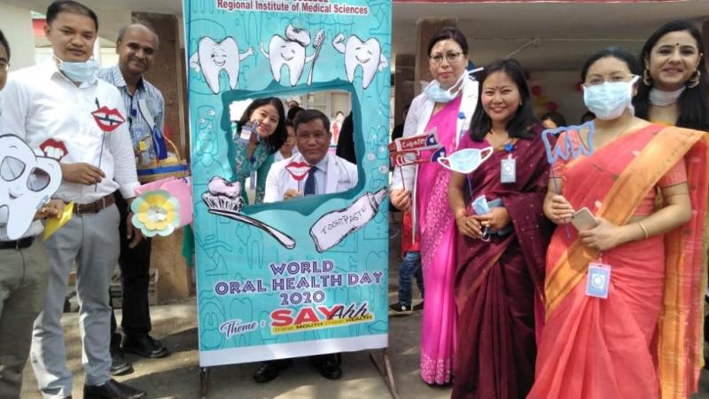 Dental College, RIMS, Imphal observed World Oral Health Day