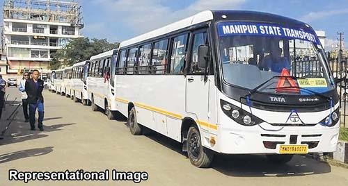 Fleet of 50 buses lined up to bring returnees to Imphal