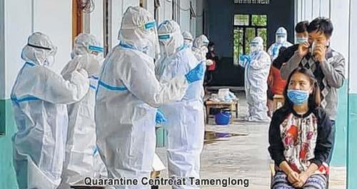 Quarantine center at Tamenglong