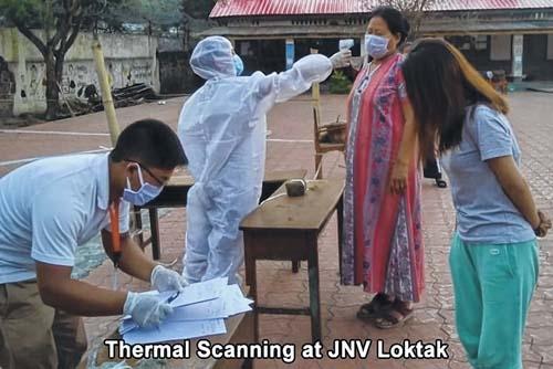  Thermal Scanning at JNV Loktak on May 19 2020 