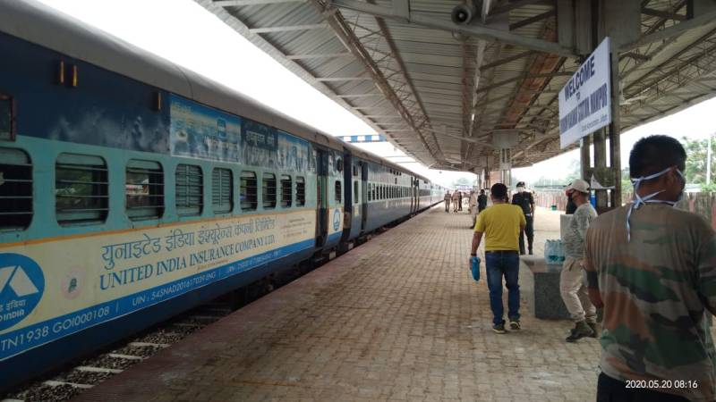 Special Train from Vijayawada brings back residents of Manipur