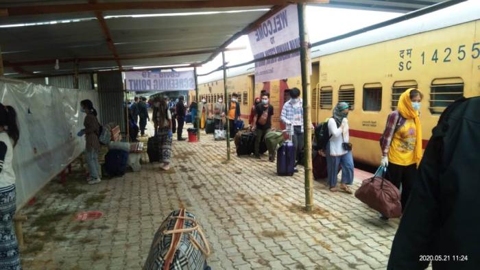 Special train brings back stranded Manipuris from Hyderabad