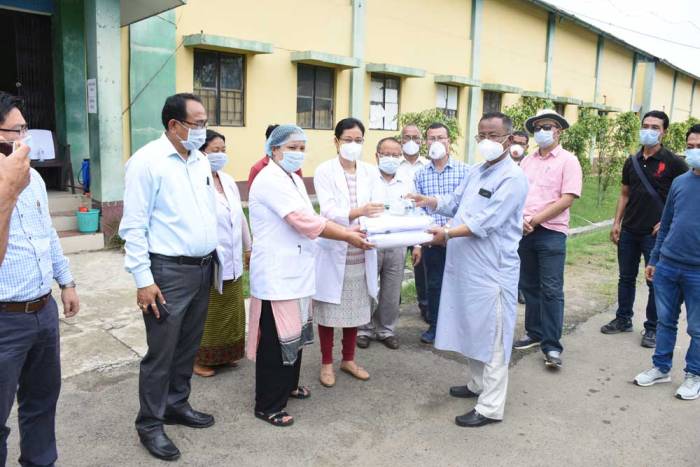 Health minister visits quarantine centres in Imphal East and West
