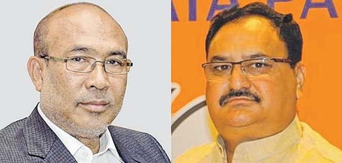 BJP Ministers air 'grievances' against CM Biren to JP Nadda