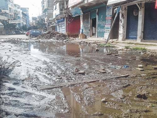 Waterlogging at MG Avenue poses threat to all