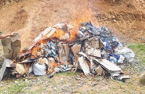 Huge quantity of tobacco products seized