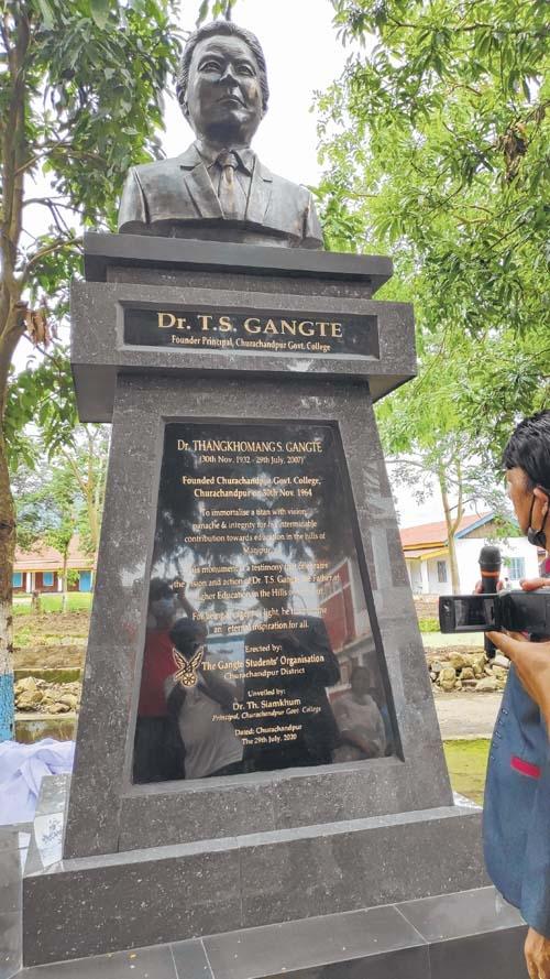 Bust of Dr TS Gangte unveiled