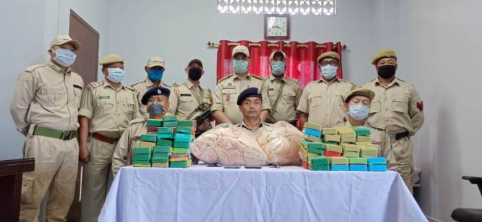 Over Rs 2.59 crore worth Brown Sugar seized by Tengnoupal district Police