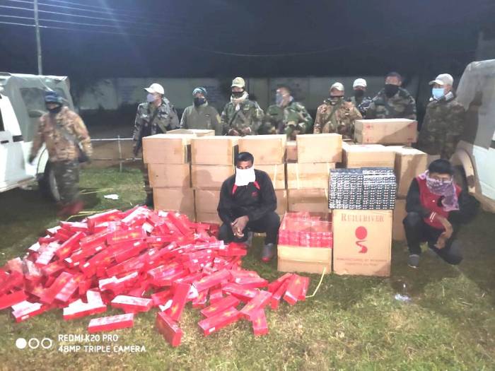 Thoubal Police seizes large quantities of illegal tobacco products