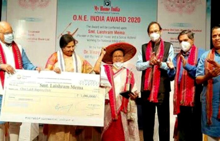  Laishram Mema honoured with Sangeet Sadhana Award  