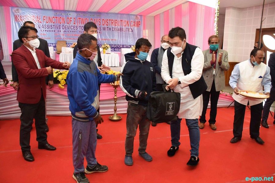 Distribution Camp of Aids & Assistive Devices to Persons with Disabilities at City Convention Centre, Imphal :: December 15 2020