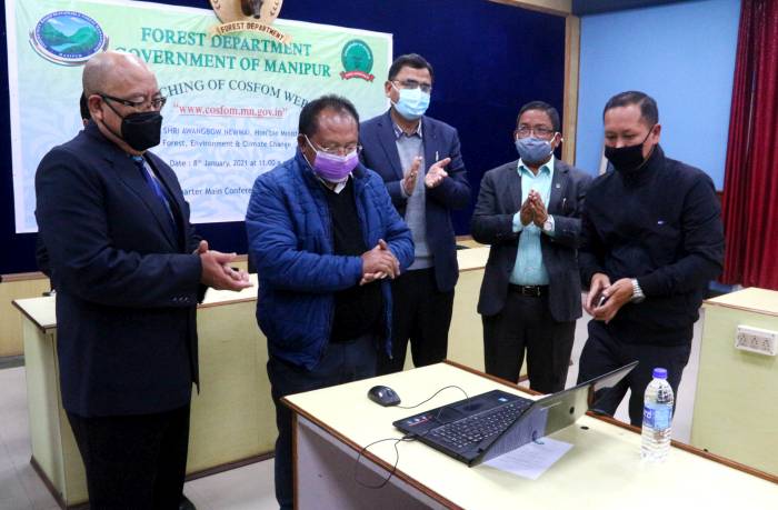 Forest Minister Awangbow Newmai launches COSFOM Website