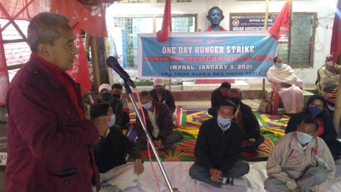 Left Peasant unions in Manipur decided to launch against recent Farm Laws