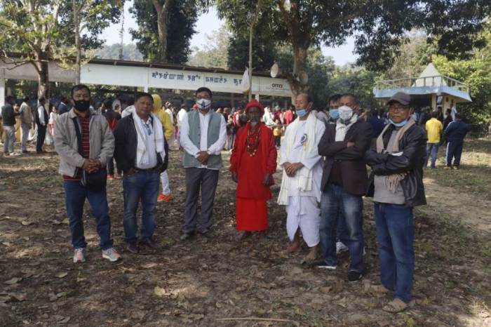 Devotees offer prayers at sacred shrine of Khwairakpa Erel Umanglai