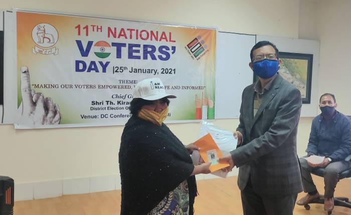 11th National Voters' Day observed at Senapati