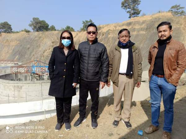 Minister Letpao inspects Chingkhei Ching water treatment plant