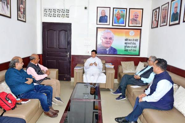 Press Council of India team calls on IPR Minister Th Biswajit