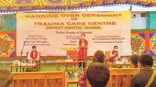 YAS Minister hands over Trauma Care Centre of Chandel to public