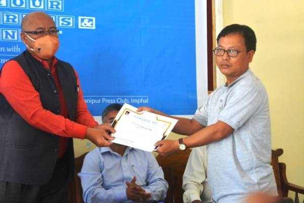 Imphal Times Photo-journalist Sh Ajit bags 2nd Position