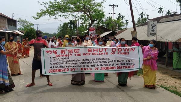 Jiribam PRIs calls shut down against non-release of funds