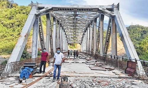 Makru, Barak Bridges on NH-53 : Construction work on in full swing