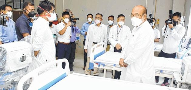 CM opens 100 bedded Covid ICU block at JNIMS