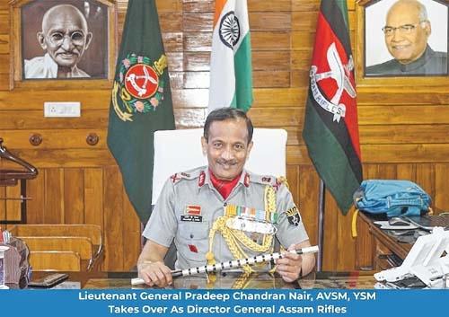 Lt General Pradeep Chandran Nair takes charge as DG AR