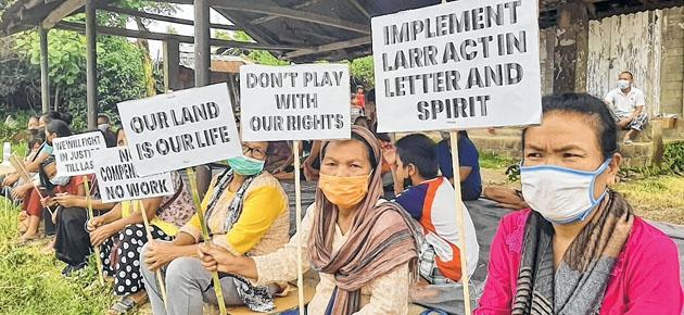Asian Highway affected landowners stage sit-in, TSA Sadar Hills endorses AHLAVCCA