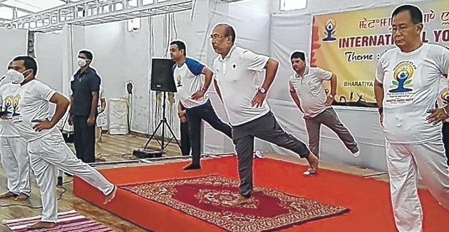 Yoga Day observed with a call to get vaccinated