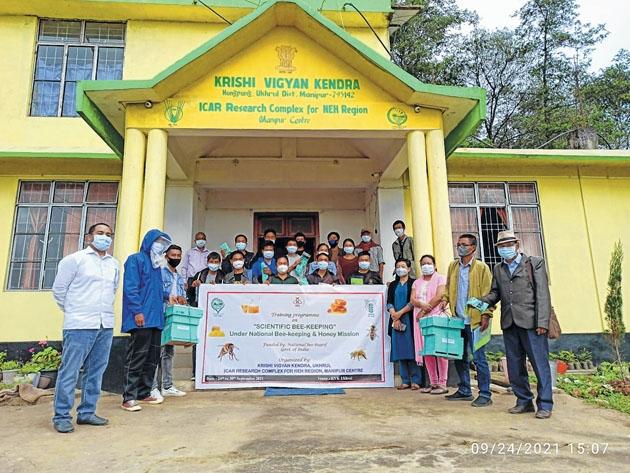 KVK Ukhrul organises training on 'Scientific Bee Keeping'