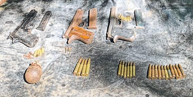Security forces recover huge cache of arms & ammunition