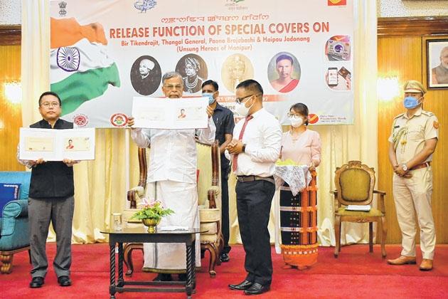 Governor releases four special covers on 'Unsung Heroes of Manipur'