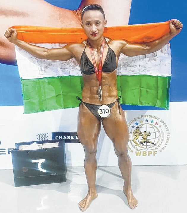 12th World Bodybuilding C'ship : Karishma finishes second in women's open bodybuilding