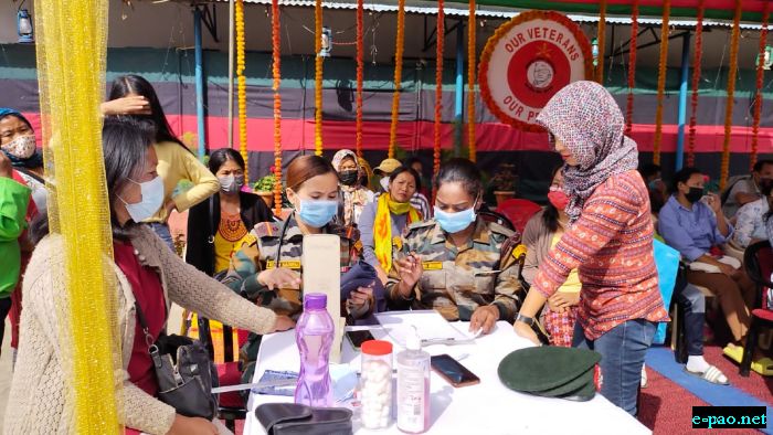Health check up of veterans in Tamenglong