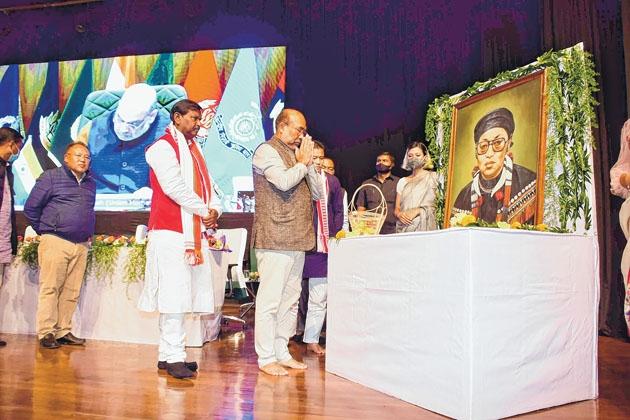 Amit Shah lays foundation stone for Rani Gaidinliu museum