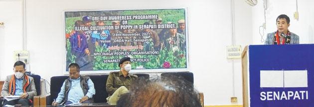 Awareness on 'illegal cultivation of poppy in Senapati district' held