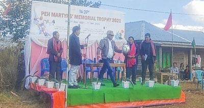 MLA Khashim inaugurates PMM Football tourney at Peh village, Ukhrul