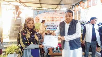 National Skill Qualification certificates distributed at Moirang