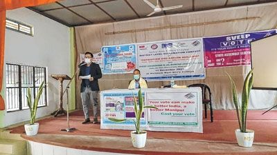 NYK Thoubal organises declamation contest, Jal Sampad & SVEEP awareness