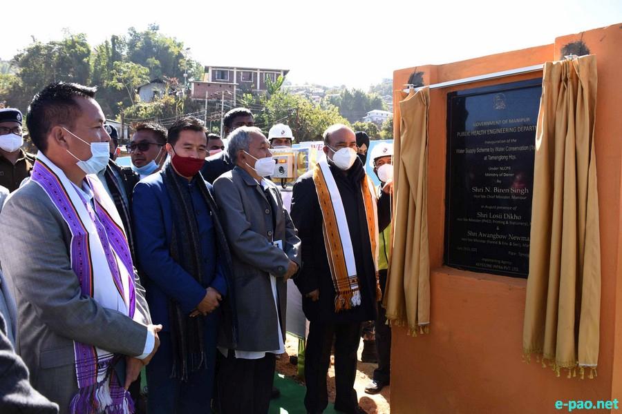 Inauguration of Water Supply Project and Foundation Stone of various Projects at Tamenglong  :: January 29 2021