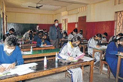 AMRPSWA inspects pre-board examination at various schools