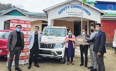 PNB hands over ambulance to DC Tengnoupal district