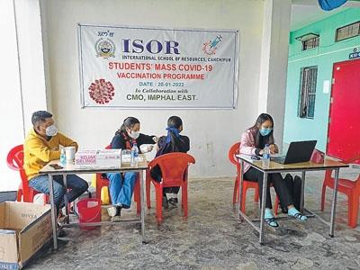 Covid vaccination drive for students held