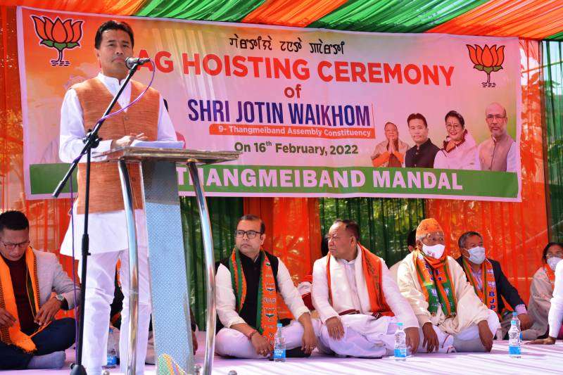 Works Minister Th Biswajit narrate BJP's development mantra